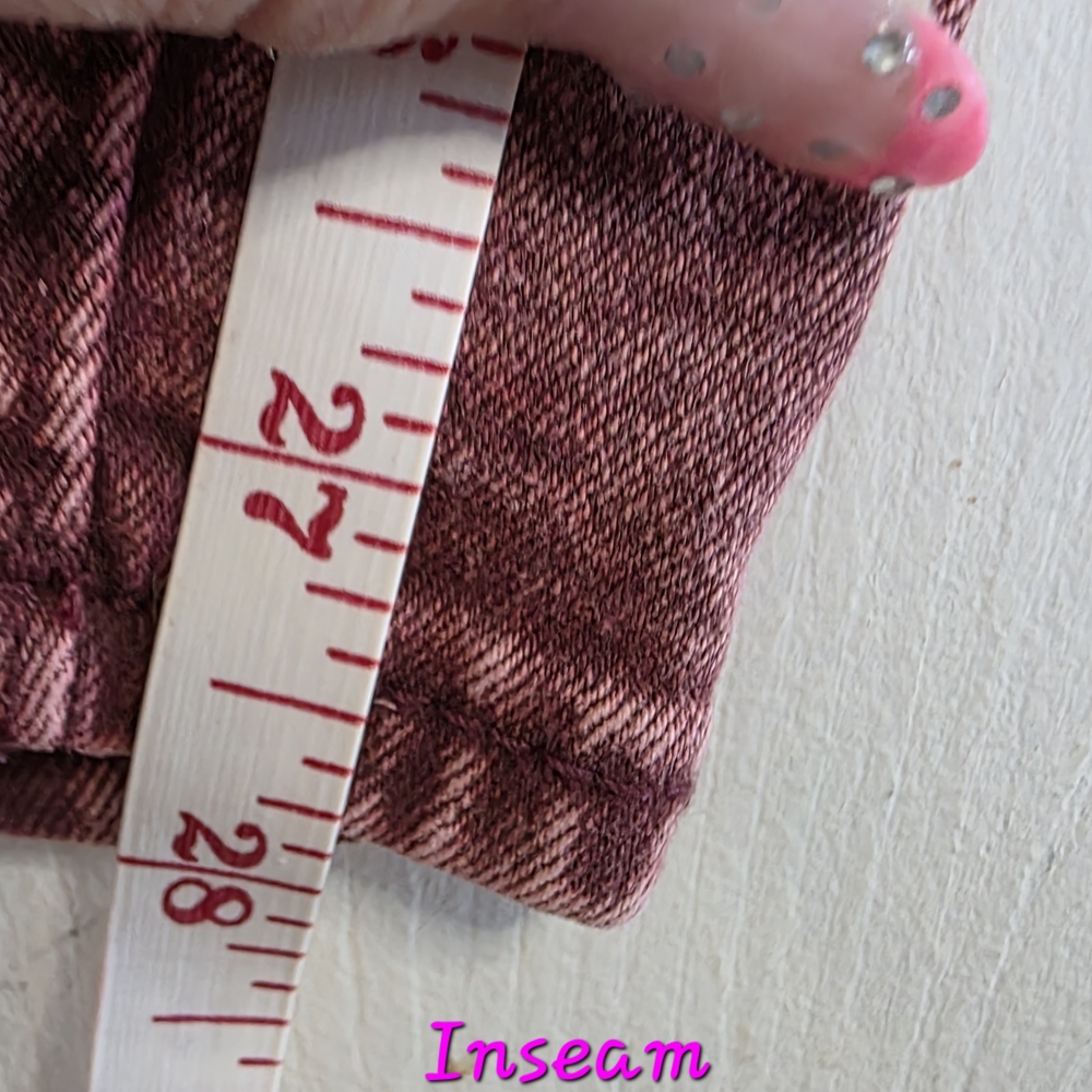 *2 For $40* True Religion Halle High Rise Burgundy Super Skinny Jeans - Picture 12 of 13